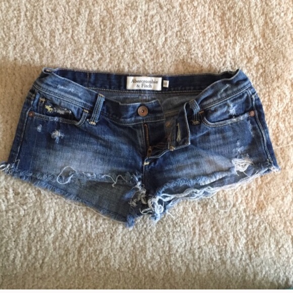 Abercrombie & Fitch Pants - Destroyed Jean Shorts